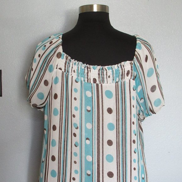 Venezia Polka Dot Blouse size 22/24 - Picture 1 of 6